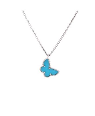 Sweet Alhambra Butterfly Pendant Necklace