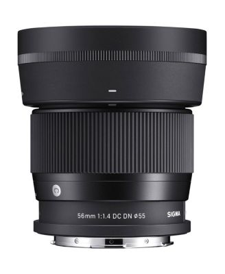 56mm f/1.4 DC DN Contemporary Lens for L Mount, Bundle with 55mm Essential Filter Kit, Cleaning Kit and Cleaning Cloth