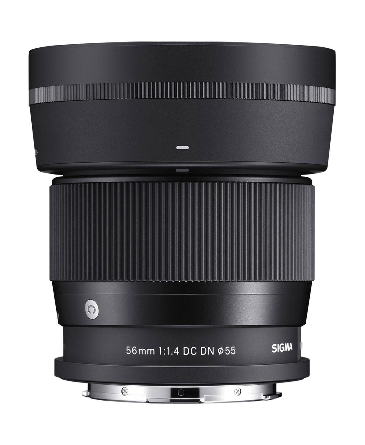 Sigma 56mm f/1.4 Dc Dn Contemporary Lens for L Mount, Bundle with 55mm Essential Filter Kit, Cleaning Kit and Cleaning Cloth