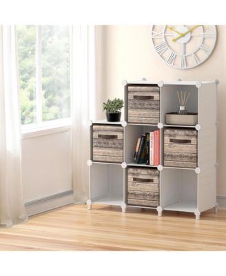 8-Cube Storage Organizer Cubby Shelf for Closet, Toys, Books, and More Space-Saving Bookshelf for Bedroom, Living Room, or Office