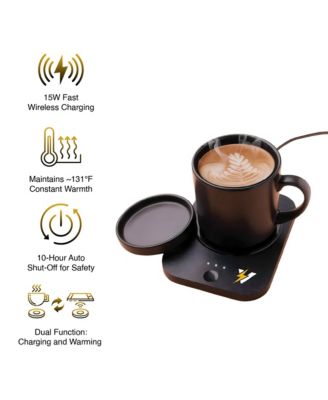Desk-to-Bedside Power & Comfort Bundle – Sip & Charge 2-in-1 Mug Warmer