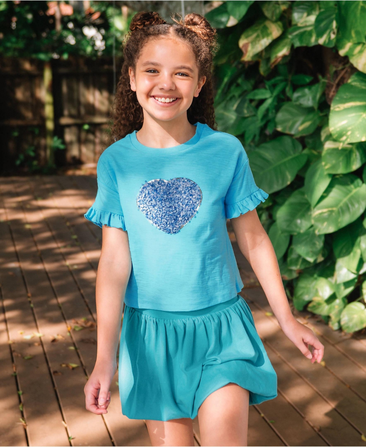 Lands' End Girls Bubble Skort