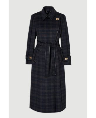 Women's Double Breasted Belted Midi Coat