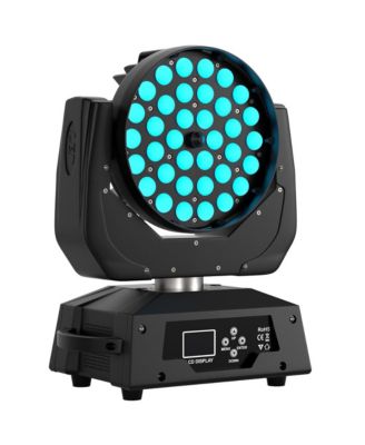 360W RGBW Moving Head Stage Light with Auto Zoom, Full DMX Control for Events & Performances