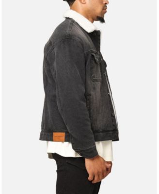 Men's Sherpa Boxy Denim Jacket