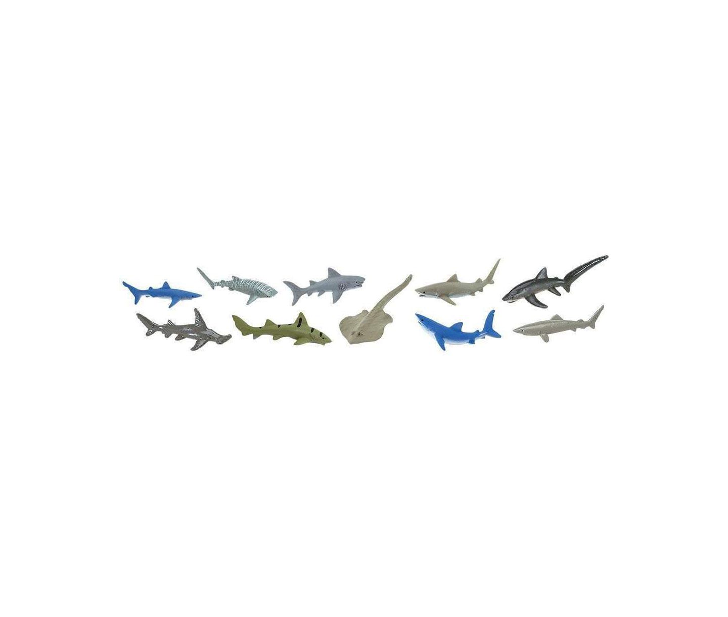 Детские фигурки Safari Ltd. Sharks Hand-Painted 11-Piece Figurine Set, Ages 3+, цвет: Разноцветный — фото 3