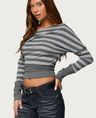 Women's Marniee Striped Off Shoulder Top