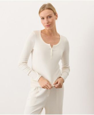 Women's Dream Rib Slim Henley made with organic cotton Top