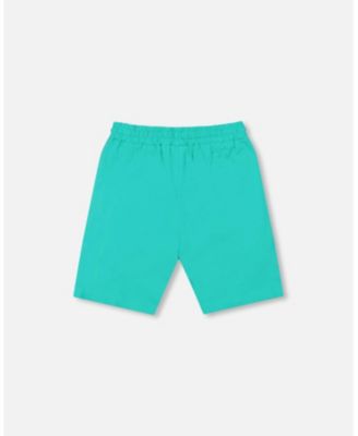 Toddler Boys Cotton Jersey Shorts Turquoise - Toddler|Child