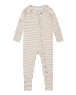 Baby Boys Oatmeal Stripe Bamboo Sleeper