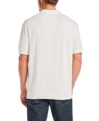 Men's Regular-Fit Pointelle Sweater-Knit Polo Shirt 