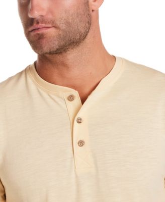 Men's Short-Sleeve Melange Henley Shirt