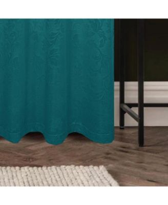 100% Polyester 200 GSM Dyson Embossed Blackout Grommet Curtain Panel 54" x 90"