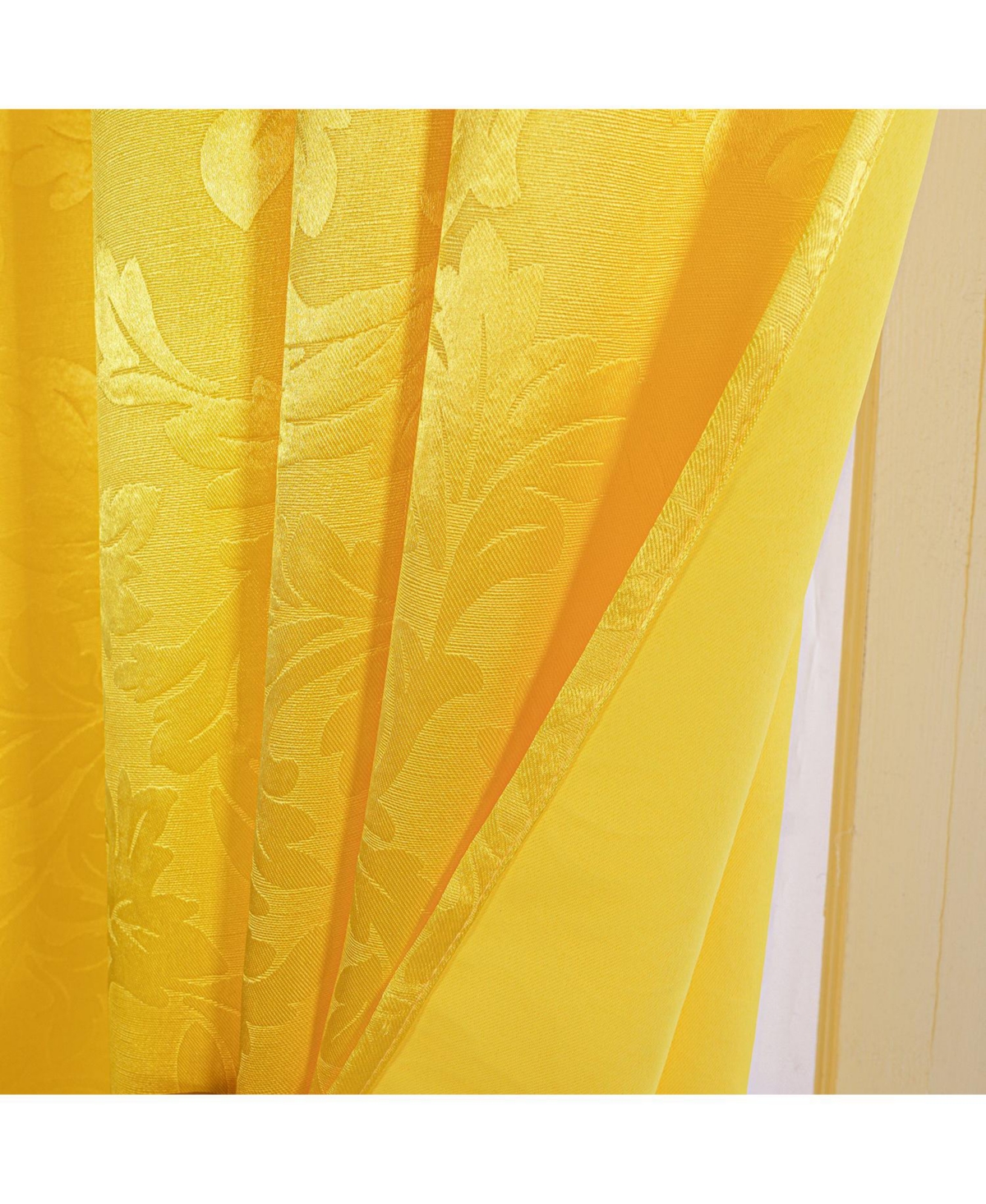 Olivia Gray 100% Polyester 200 Gsm Dyson Embossed Blackout Grommet Curtain Panel 54" x 84"