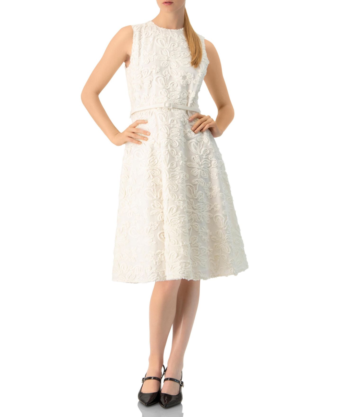 Женское платье Ivonne Sleeveless Midi Sheath, цвет: Слоновая кость — фото 1