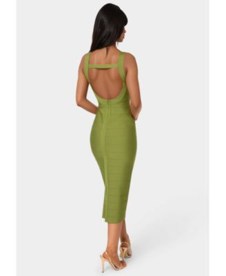 Womens Bandage Midi Tank Dress