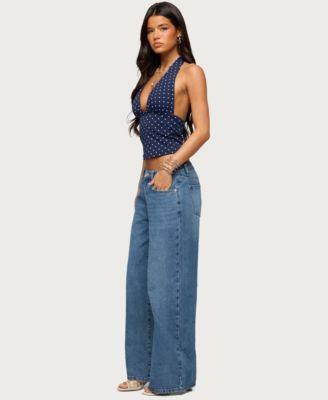 Women's Blaire Polka Dot Halter Top