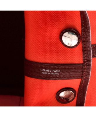 30 Garden Party Tote Toile and Leather