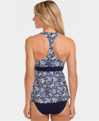Women's V-Neck Racerback Flutter Tankini