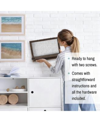 Rustic Space Saving Wall Organizer for Jewelry and Accessories