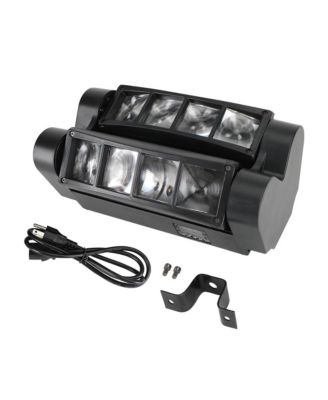 80W RGBW Moving Head Stage Light with Dual Independent Tilting Sides for Split-Beam 3D Effects