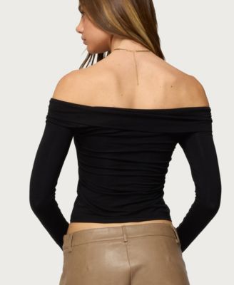 Women's Mazi Foldover Gathered Ring Top