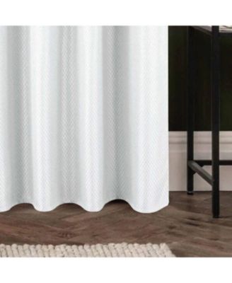 100% Polyester 250 GSM Basket Weave Ian Luxury Jacquard Blackout Grommet Curtain Panel 54" x 90"