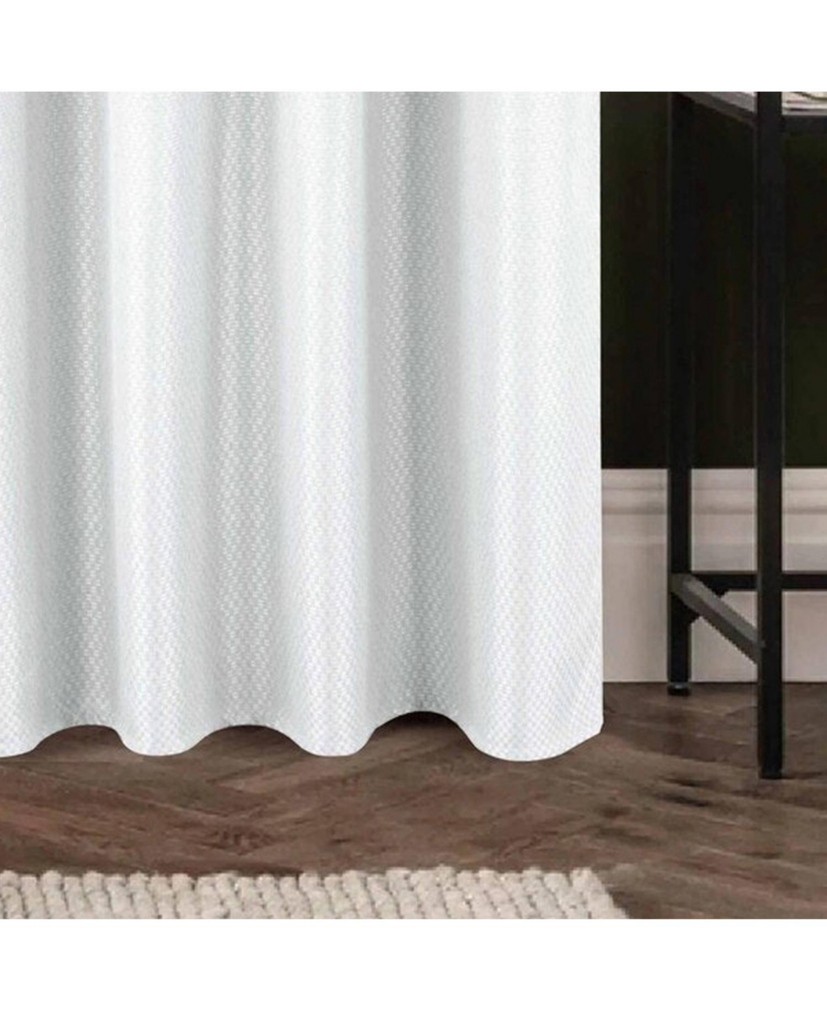 Olivia Gray 100% Polyester 250 Gsm Basket Weave Ian Luxury Jacquard Blackout Grommet Curtain Panel 54" x 90"
