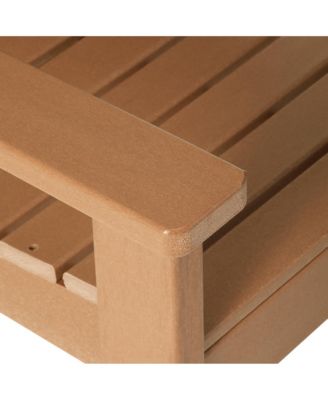 Outdoor Patio HDPE Adirondack Dining Arm Chair