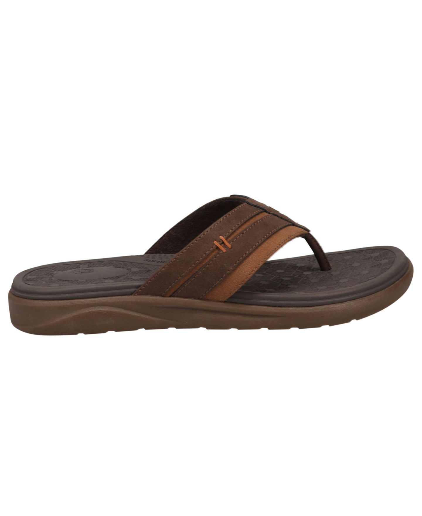 Мужские сандалии Dockers Cliff Casual Thong Flip-Flop, цвет: Тёмный коричневый — фото 2
