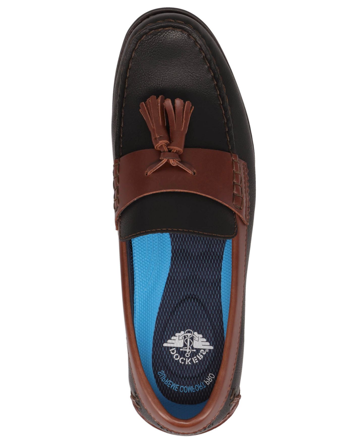 Мужские туфли Dockers Pullman Tassel Penny, цвет: Чёрный / Коричневый — фото 4