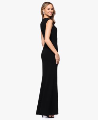 Women's Keyhole Neck Ball Gown