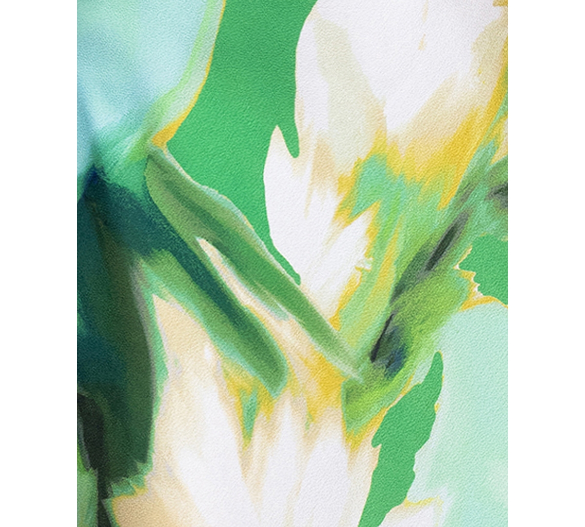 Betsy & Adam Women's V-Neck Printed Ball Gown