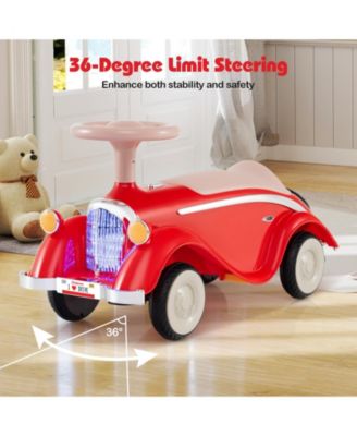 Toddler Ride on Toy Classic Sliding Car with Horn and LED Headlight