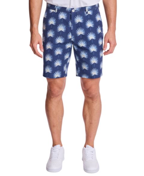 Мужские шорты Paisley & Gray Printed Slim-Fit, цвет: Синий / Белый