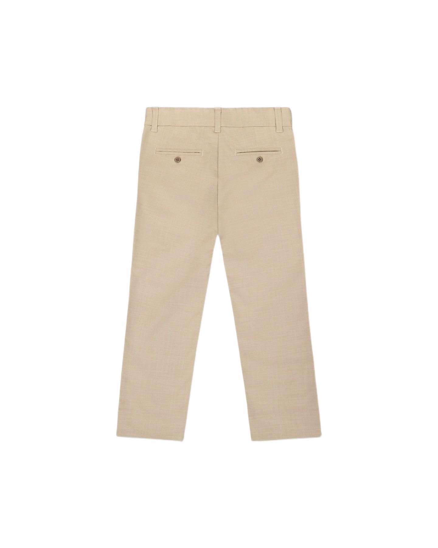 Брюки Deux par Deux Classic Pants для мальчиков, цвет: Бежевый — фото 3