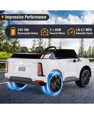 24V Ride on Truck 2-Seater Licensed Cadillac with Remote Control