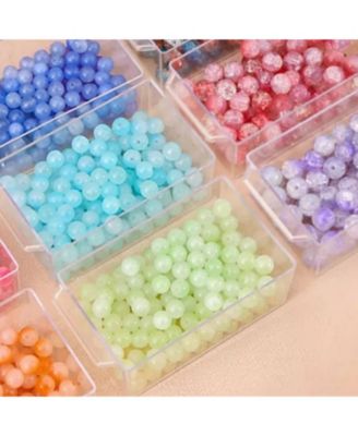Clear 6-Grid Drawer DIY Organizer - Easy to Use & Practical Storage Box for DIY Beads, Jewelry & Craft Supplies