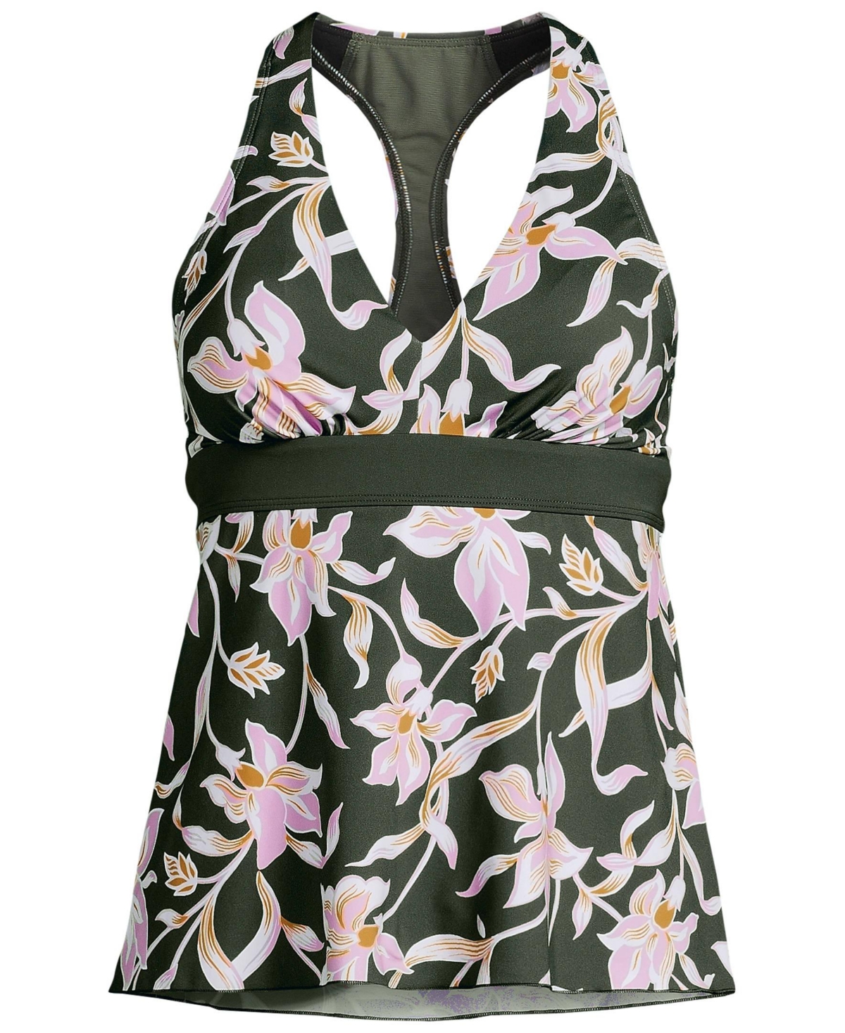 Draft - Lands' End Women's Ddd-Cup V-Neck Racerback Flutter Tankini