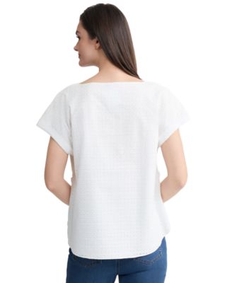 Petite Boat Neck Top