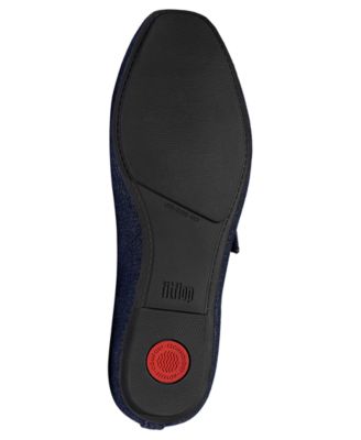 Women's Delicato Denim Mary Jane Flats