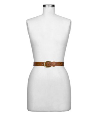 Odile Cutout Studded Leather Belt 