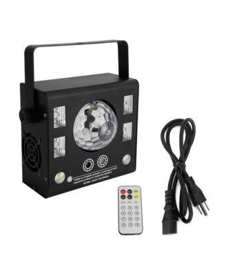 50W Party Light, 4-in-1 Magic Ball, Laser, Strobe & UV Effects with DMX Control