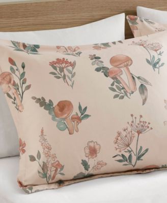 Gwen Mushroom Garden Floral 3-Pc. Comforter Set, Twin/Twin XL