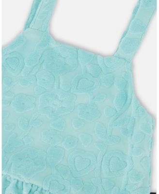 Big Girls Terry Tank Top with Shorts Set