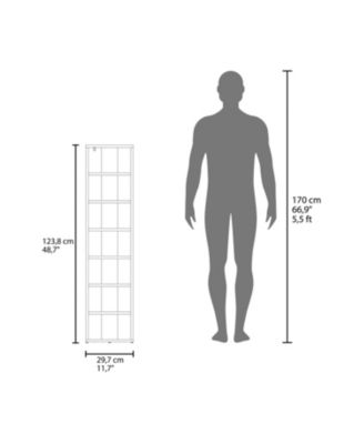 Ivonny 7 Tier Tall Vertical Shoe Rack, Freestanding Organizer with Open Shelves, Wenge