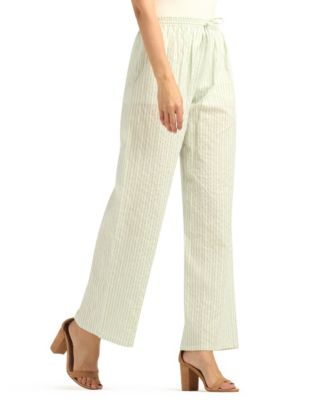 Women's Striped Pull-On Pants
