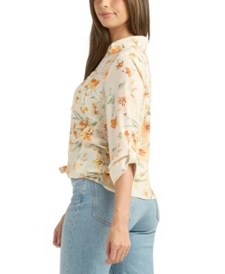 Women's Printed Button-Up Shirt