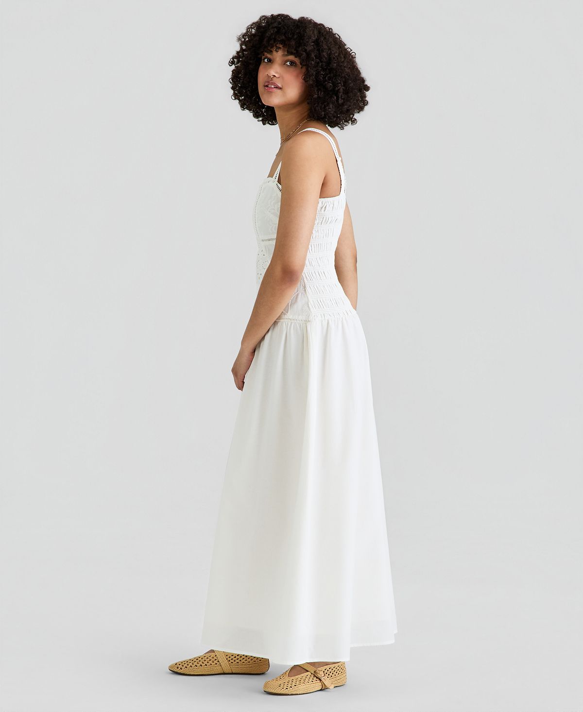 And Now This Women's Embroidered Maxi Dress, Macy's Exclusive view 3 — MAYCSS fashion products