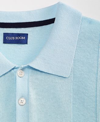 Men's Short-Sleeve Linen and Cotton Engineer Sweater